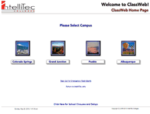 Tablet Screenshot of classweb.intelliteccollege.com